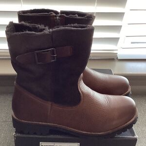 Blackstone OL05 Moto Boot with Genuine Shearling Lining (Women)